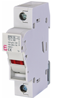 1 Pole, 10 x 38 mm Fuse Size, and 18 to 8 AWG Wire Size Fuse Holder with LED Indication