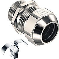 1.5 mm Pitch Thread and 10 mm Thread Length Metric Cable Gland for 3.5 to 5.0 mm Diameter Cable (1183.12.050)