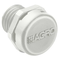 Light Grey RAL 7035 Synthetic Material M12x1.5 Thread Pressure Equalization Element with Membrane