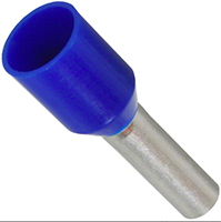 0.75 mm² Wire Size Blue Insulated Single Wire Ferrule for Thick Insulation