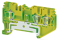 5.15 mm Width and 65.40 mm Height Yellow-Green Terminal Block