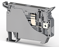 8.00 mm Width and 69.60 mm Height Gray Terminal Block