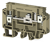 10.00 mm Width and 74.60 mm Height Beige Terminal Block