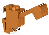 15.00 mm Width and 33.55 mm Height Orange Terminal Block