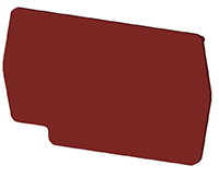 1.00 mm Width, 53.10 mm Height, and 30.30 mm Total Depth Red End Plate