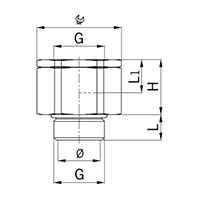 2410.20 Brass M20x1.5 Universal Swivel Adapter secondary