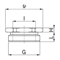 3455.25.20 Polyamide (PA) M25x1.5 to M20x1.5 and 29 Millimeter (mm) Wrench Size Lightgrey RAL 7035 Reduction Flange secondary-1-