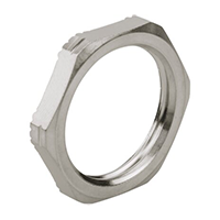 8017.85LF Brass Leadfree M16x1.5 and 19 Millimeter (mm) Wrench Size EMC Locknut primary