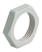 8217 Polyamide (PA) M16x1.5 and 22 Millimeter (mm) Wrench Size Lightgrey RAL 7035 Locknut primary
