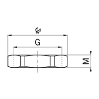 8220.40 Polyamide (PA) M20x1.5 and 26 Millimeter (mm) Wrench Size Black RAL 9005 Locknut secondary