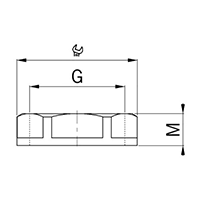 8255.12 Polyamide (PA) M12x1.5 and 17 Millimeter (mm) Wrench Size Lightgrey RAL 7035 Locknut secondary