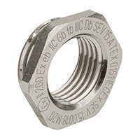 EX3500.12.10 Brass M12x1.5 to M10x1.5 and 15 Millimeter (mm) Wrench Size Ex e II Reduction Flange primary