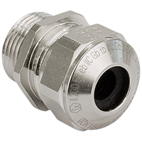 1.25 mm Pitch Thread and 10 mm Thread Length Metric Cable Gland for 3.0 to 3.5 mm Diameter Cable