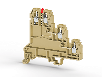 6.00 mm Width and 74.30 mm Height Beige Terminal Block