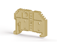 47.1 mm Height Beige End Stopper