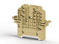 75.7 mm Height Beige End Stopper