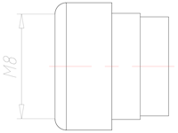 5 Millimeter (mm) Diameter FKM (Fluorocarbon) Without Drilled Hole Sealing Insert
