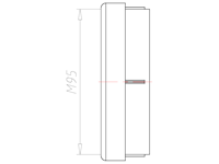 80 Millimeter (mm) NBR Without Drilled Hole Sealing Insert