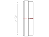 85 Millimeter (mm) Diameter NBR Without Drilled Hole Sealing Insert