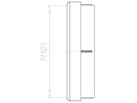 90 Millimeter (mm) Diameter NBR Without Drilled Hole Sealing Insert