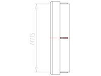 95 Millimeter (mm) Diameter NBR Without Drilled Hole Sealing Insert