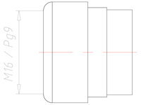 NBR M16/PG9 Without Drilled Hole Sealing Insert