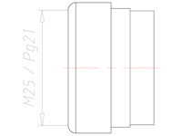 NBR M25/PG21 Without Drilled Hole Sealing Insert