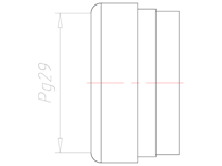 27.5 Millimeter (mm) Diameter NBR Without Drilled Hole Sealing Insert