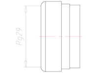 27.5 Millimeter (mm) Diameter FKM (Fluorocarbon) Without Drilled Hole Sealing Insert