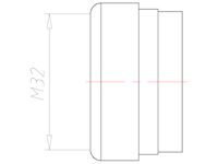 M32 NBR Without Drilled Hole Sealing Insert