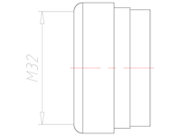 25.5 Millimeter (mm) Diameter FKM (Fluorocarbon) Without Drilled Hole Sealing Insert