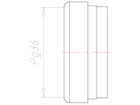 35 Millimeter (mm) Diameter FKM (Fluorocarbon) Without Drilled Hole Sealing Insert