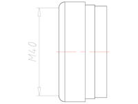 33 Millimeter (mm) Diameter NBR Without Drilled Hole Sealing Insert
