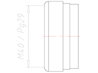 33 Millimeter (mm) Diameter FKM (Fluorocarbon) Without Drilled Hole Sealing Insert