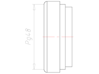 49 Millimeter (mm) Diameter NBR Without Drilled Hole Sealing Insert