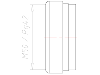 M50/PG42 NBR Without Drilled Hole Sealing Insert
