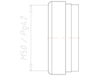 42 Millimeter (mm) Diameter FKM (Fluorocarbon) Without Drilled Hole Sealing Insert