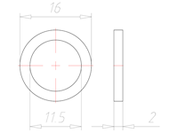 PG 7 Entry Thread Sealing Washer