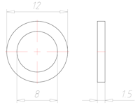 8 to 12 Millimeter (mm) Diameter Klinger SIL C-4300 Sealing Washer