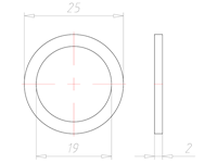 PG 13 Entry Thread Sealing Washer