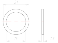Klinger SIL C-4300 for M16 Thread Sealing Washer