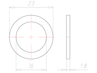 M16x1.5 Entry Thread Sealing Washer