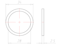 PG 21 Entry Thread Sealing Washer