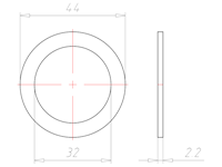 M32x1.5 Entry Thread Sealing Washer