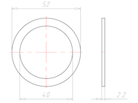 M40x1.5 Entry Thread Sealing Washer