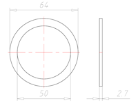 M50x1.5 Entry Thread Sealing Washer