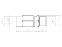 Brass PG 7 Thread for ?5.0 to 6.5 Millimeter (mm) Cable Gland Adapter