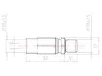 Brass M10x1.5 Thread for ?4.0 to 6.0 Millimeter (mm) Cable Gland Adapter