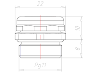 PG 11 Thread Nickel Plated Brass Membrane Pressure Equalization Element