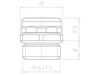 M16x1.5 Thread Nickel Plated Brass Sintered Filter Pressure Equalization Element
